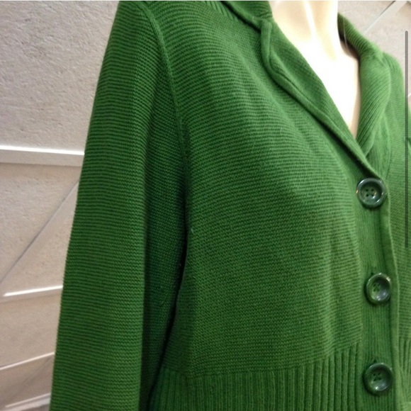 Jones of New York Collection Green Sweater Cardigan (L) - Picture 3 of 8